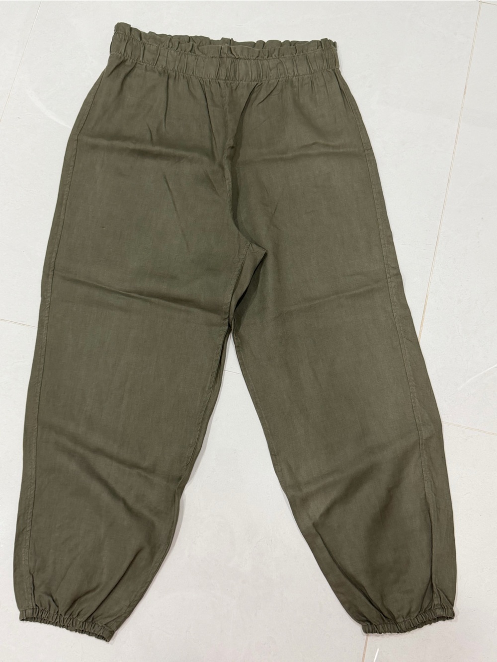 Saks Fifth Avenue Olive Elastic-Waist Jogger Pants